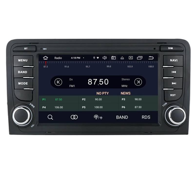 Автомобильный DVD-плеер, совместимый с Android 10, GPS-навигация, Wi-Fi, радио, совместимый для A3/s3/rs3