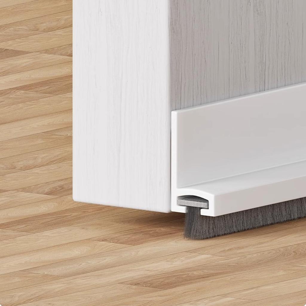 Самоклеящаяся нижняя уплотнительная полоса для двери для звукоизоляции, ветронепроницаемая, с защитой от насекомых