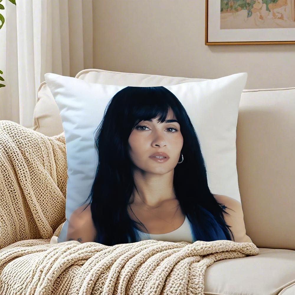 Pop Star Singer AAitana OOcanaS Cushion Cover Linen Pillowcase Soft for Sofa Bed Home Room Decor