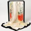 Korean Dongdaemun Cashew Flower Silk Scarf - Large Square, All-Match for Ladies