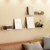Transparent Floating Wall Shelf Self-adhesive Great Stickiness Thick Bookshelf Bathroom Living Room Ornament Picture Display