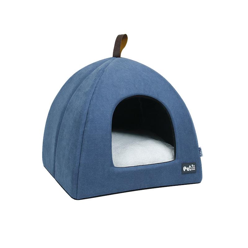 Pet Dog Cozy Cat Soft Puppy Nest Bed Warm Cave Igloo House Bag Pad Kennel