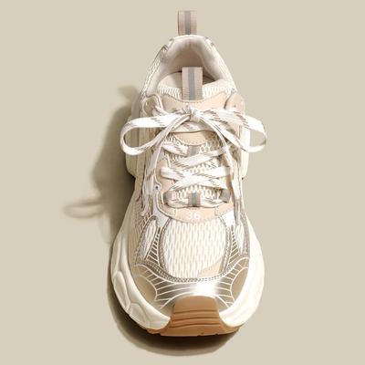 Модная женская повседневная обувь 2024 года, дышащие кроссовки на платформе для женщин, новые модные высококачественные белые сетчатые кроссовки для женщин