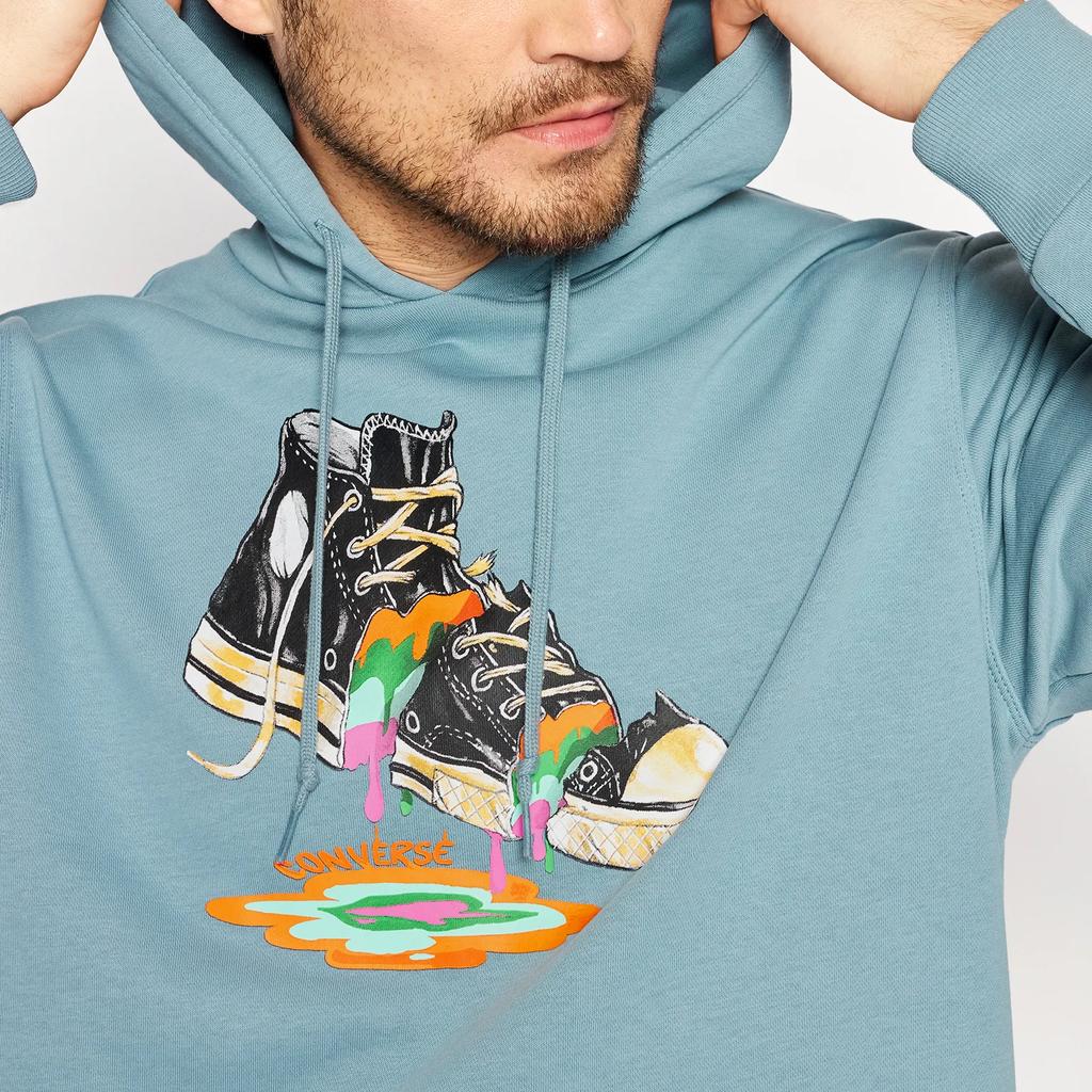 Converse Толстовка Унисекс Винтажная Синяя 10022937-A03
