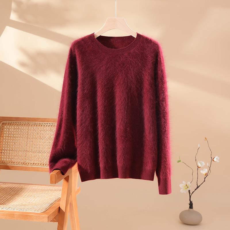 Женский кашемировый свитер Qinghe кашемир 100% кашемир пушистый теплый модный с начесом