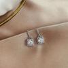 New Women Earring Pendant 925 Silver Luxury One Carat Moissanite Micro-inlaid Zircon A Pair Earrings Festival Jewelry