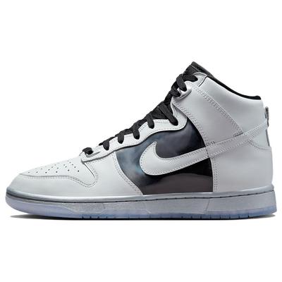 Dunk High Chrome Женские кроссовки Белый металлик-Серебристый Черный DX5928-100