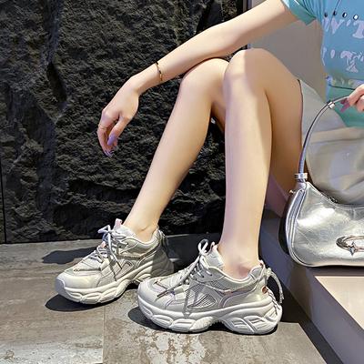 Новые папины кроссовки женские летние студенческие спортивные кроссовки для бега повседневная обувь на утолщенной высокой подошве