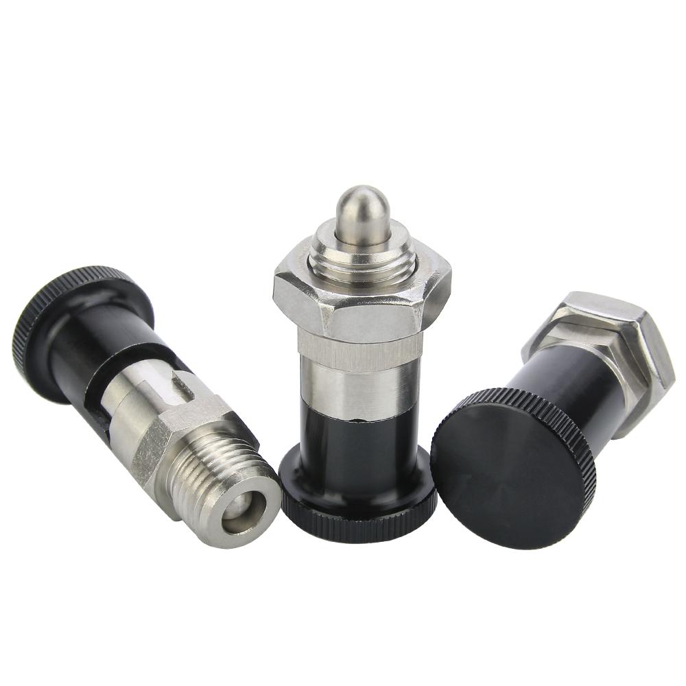 1 шт. Плунжер с шариковым наконечником и пружиной, KST214, пружина из нержавеющей стали, самоблокирующаяся ручка, возвратная ручка, пружинный плунжер, индексирующий плунжер