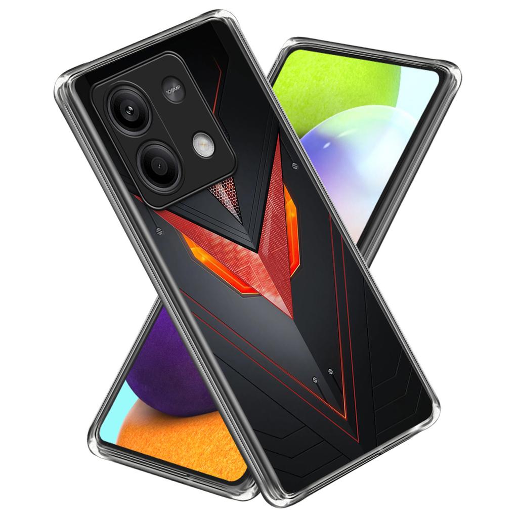 Чехол для Xiaomi Redmi Note 13 5G, амортизирующий ТПУ с принтом