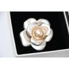 Used CHANEL 00T Camellia Pearl Brooch with Box