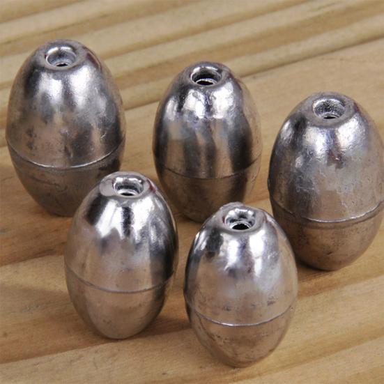 100 шт. Свинцовый груз Устойчивость к истиранию Оливковая форма Свинец Прочный рыболовный груз для пресной воды