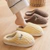 Mao Mao Cotton Slippers Women's Winter New Home Indoor Plush Warm Thick Bottom Couple Hair Slippers Men's Autumn and Winter