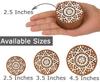IBA Indianbeautifulart Текстильный печатный блок Мандала, вырезанный вручную деревянный штамп, печатный деревянный блок, текстильный штамп для тканевых гончарных блоков - 2,5