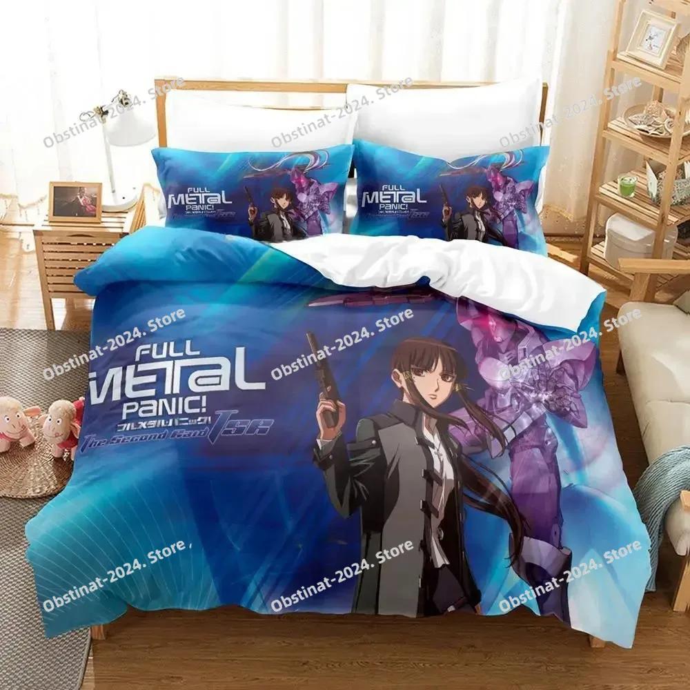 Ful Metal Panic Комплект постельного белья Односпальный Двуспальный Полный размер King-Size Размеры Комплект постельного белья Взрослые Дети Спальня Пододеяльник Комплекты 3D Печать