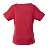 DUNLOP Женская футболка с коротким рукавом для тенниса и бадминтона, защита от УФ-лучей, влагоотводящая, быстросохнущая, DAP1421W, 2024SS, Красная,