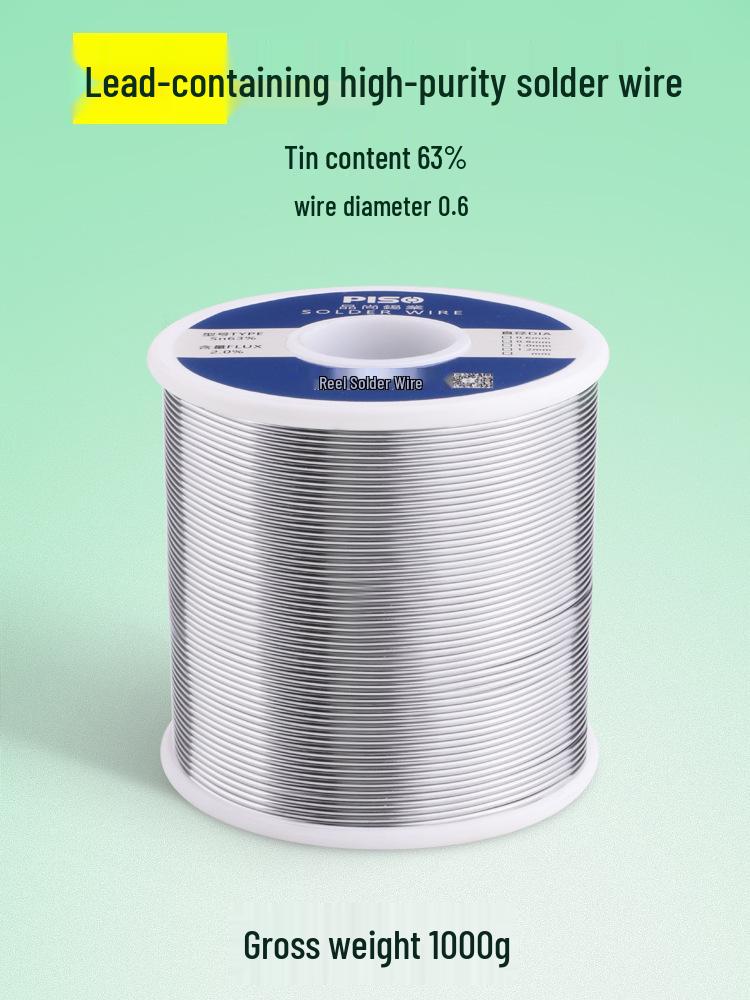 Высокочистая низкотемпературная припойная проволока с канифолью - Идеальна для бытового использования