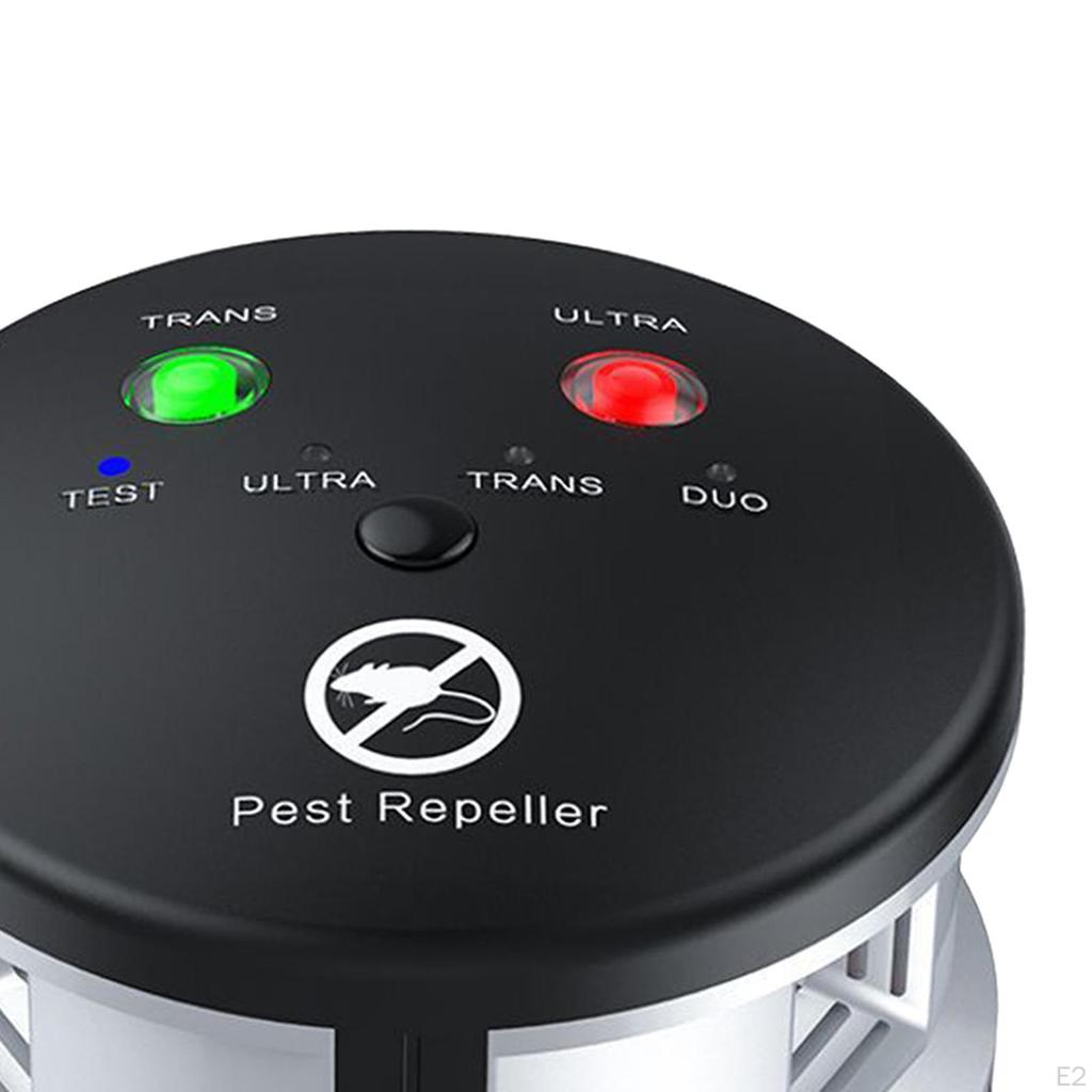 Ультразвуковой репеллент для грызунов на 360 °, репеллент 3 в 1 для помещений, дома, офиса, кухни, склада,