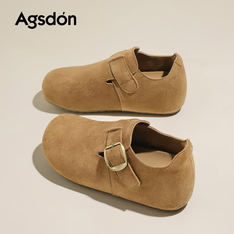 Женские ретро-балетки Agsdon в стиле Birkenstock без застежек