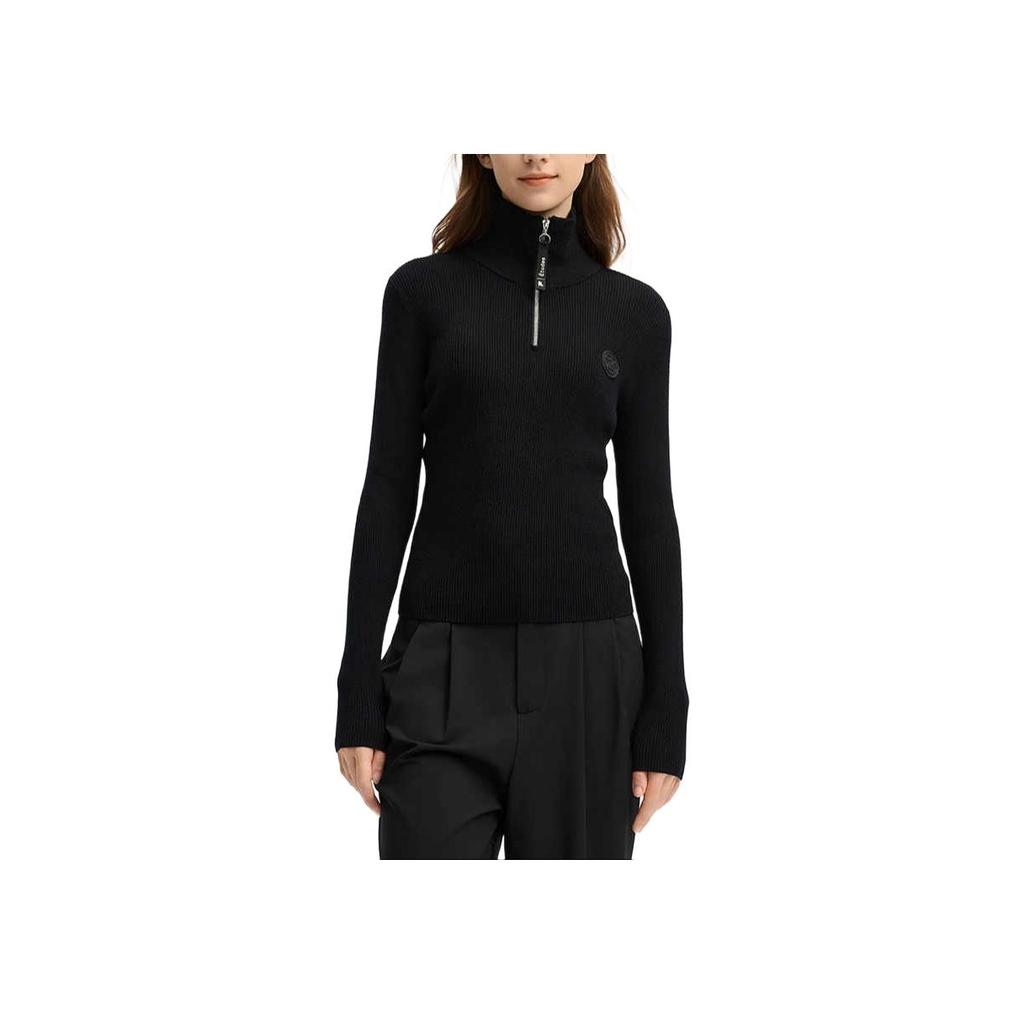 Новый женский свитер FILA x ETUDES, цвет «реактивный черный», F11W516401F-BK