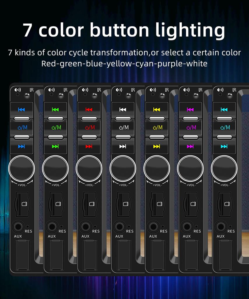 HIPPBQCC 7" автомобильный радиоприемник Carplay Android Auto 2 Din сенсорный экран Mirror Link стерео приемник аудио мультимедиа плеер с FM USB TF