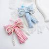 Bows Keychains for Women Cute Bowknot Beaded Keyring Charm Aesthetic Phone Chain Accessories Key Chain for Car Key