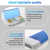 Portable Mini Pill Box with Timer Reminders 6 Compartments Pill Organizer Smart Pill Dispenser with Timer Alarm