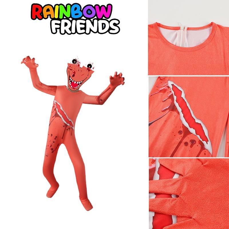 Костюм Оранжевого Комбинезона Roblox Rainbow Friends для Детей из Дышащей Полиэстеровой Ткани