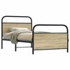 VidaXL Bed Frames Without Mattress 90x200cm Sonoma Oak Engineered Wood, Bedroom Furniture, Single Bed, Slatted Base, 4100269