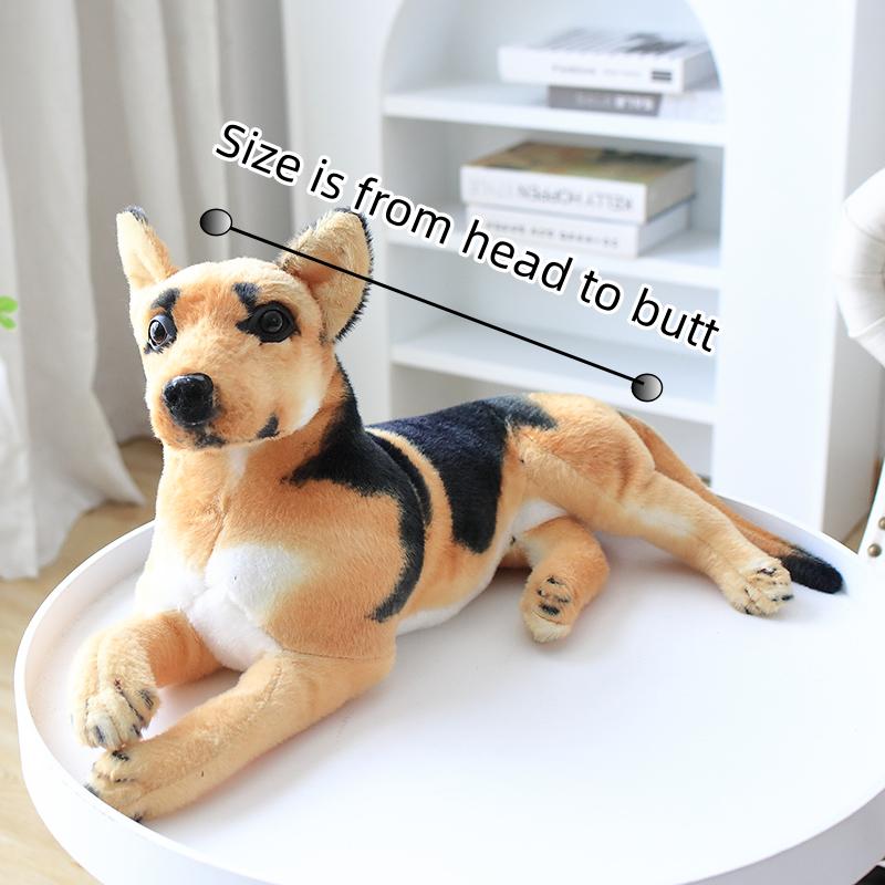 Плюшевая игрушка для собаки, реалистичная мягкая игрушка для собак, плюшевая игрушка для детей, домашний декор, талисман зоомагазина