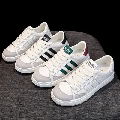 Кожаные немецкие кроссовки женские маленькие белые туфли летние новые дышащие тонкие кроссовки на плоской подошве повседневные спортивные туфли женские