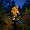 Three-dimensional Solar Sculpture Garden Light, Dragon Savage Statue, Wild Man Sculpture, No Wiring Lights Resin Outdoor Night Light Decor for