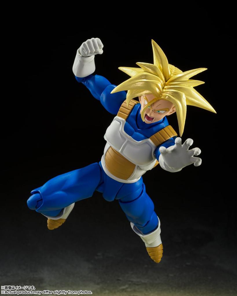 TAMASHII NATIONS Dragon Ball Super Saiyan Trunks Hidden Super Power 140 мм окрашенная подвижная фигурка SHFiguarts - приблизительно. ПВХ и АБС