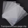 10pcs A4 Transparent L-Shaped File Folders - Waterproof and Durable PP Document Bags for Office Organization and Reusable