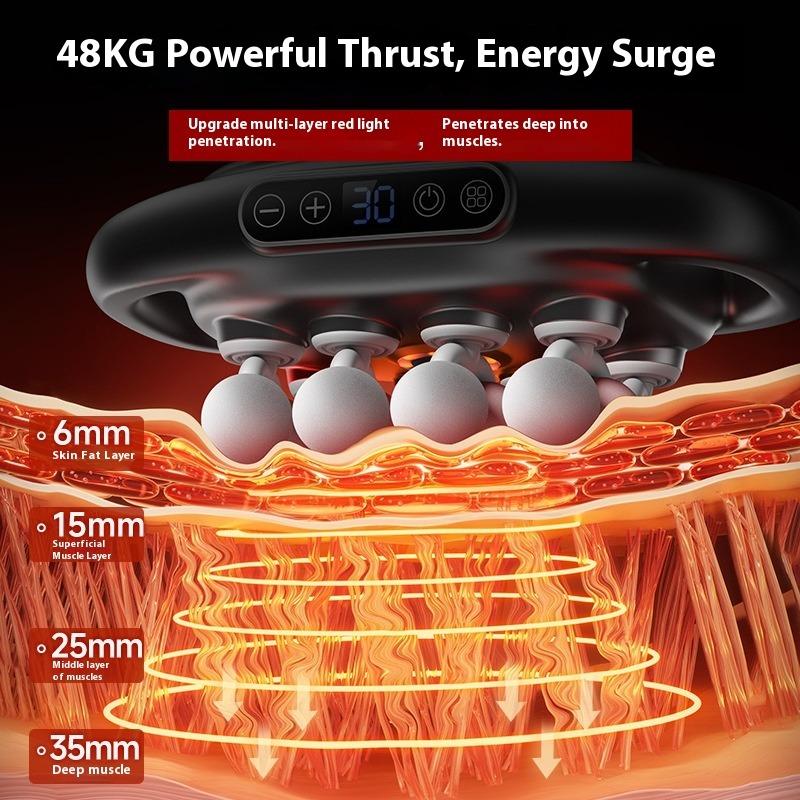 16 Профессиональный Фасциальный Пистолет Массажер для Расслабления Мышц Размер Икры Спина Талия Многоголовочный Массажный Пистолет