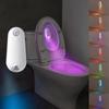 Led Toilet Motion Sensor Light 2In1 Rgb Night Light Rechargeable 8 Light Modes Waterproof Lamp For Toilet Corridor Step Lighting