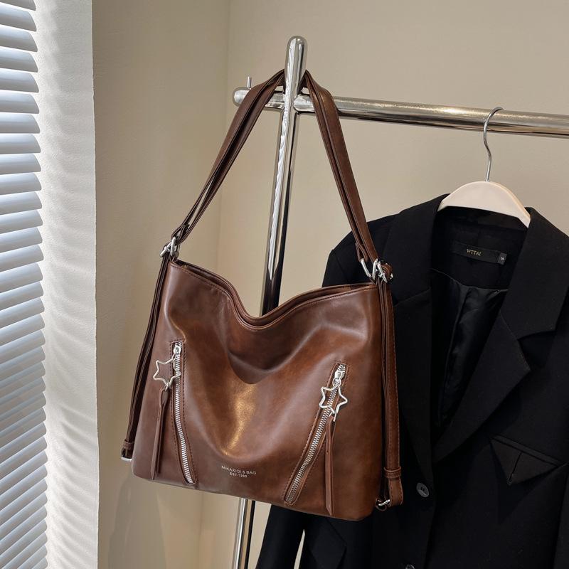 Autumn and Winter Tote Bag Women's New Large-capacity Commuting Backpack Can Be Crossbody Versatile High-texture Going Out Backpack