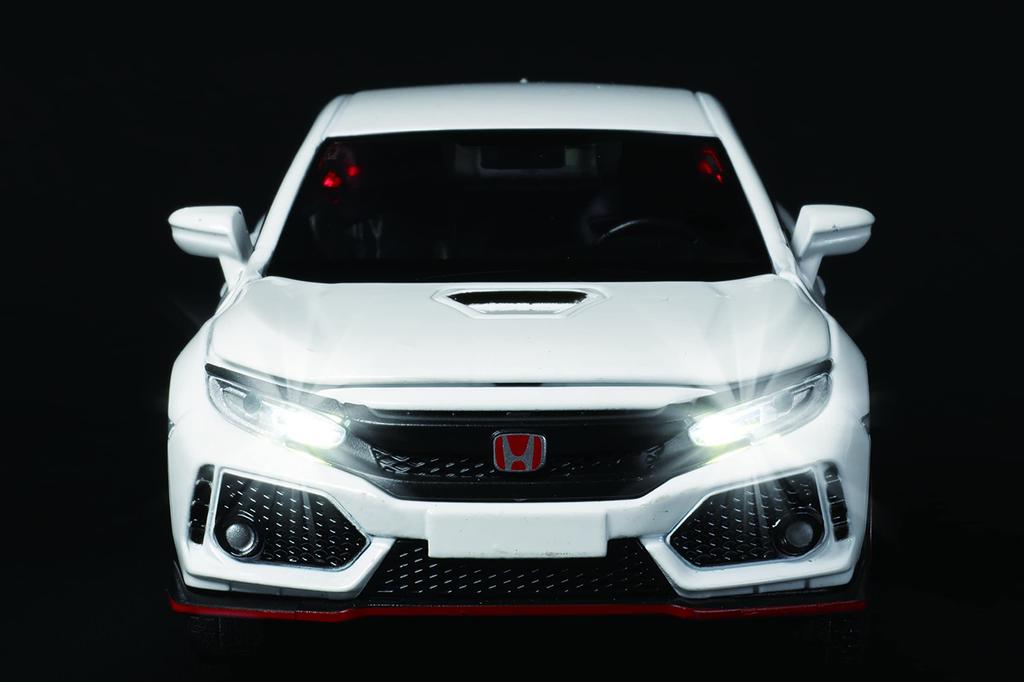 Jozen Cast World Light Sound Series Honda Civic Type R White & JDC6035-WH