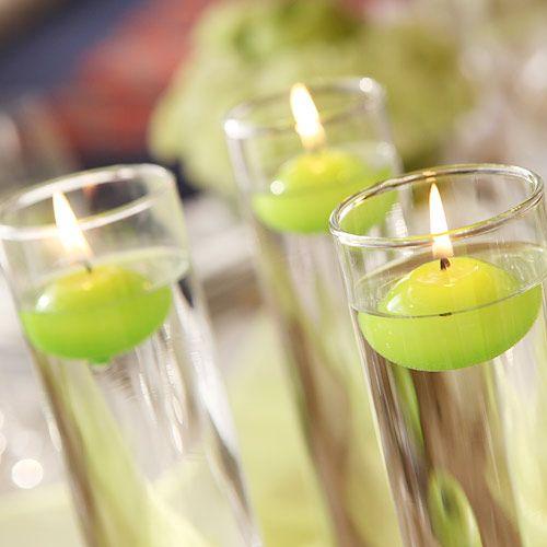 Floating Disc Candle Matte 40mm, Ecru, 1 Piece