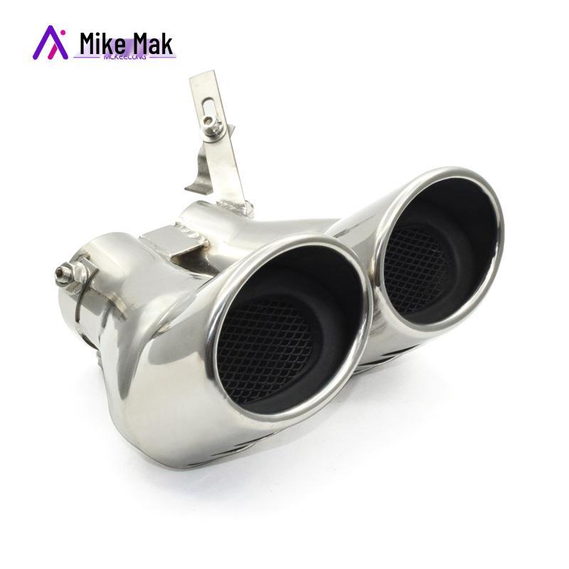 Модификация выхлопной трубы Mercedes-Benz W203 C200: Украшение выхлопной насадки из нержавеющей стали