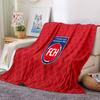 Heidenheim Crest Flannel Blanket, Soft Polyester, Modern Design, All-Season for Camping, Travel, Gifts for holidays or birthdays