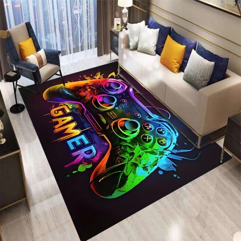 Gaming Controller Design Carpet Esports Room Decoration Floor Mat Non-Slip Bathroom Entrance Area Doormat Children Bedroom Rugs
