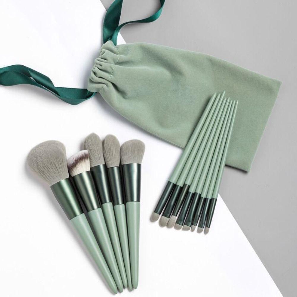 13Pcs/Set Furry Eyeshadow Powder Brush Professional Cosmetic Brush Set Appointment