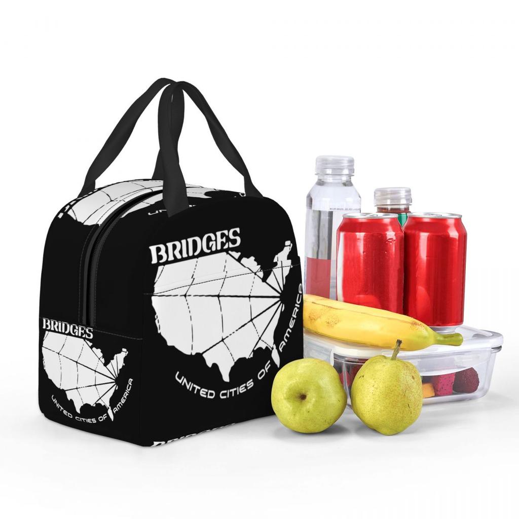 Insulated Lunch Boxes Bridges Death Art Stranding Game For Fans Lunch Food Box INS Trendy Cooler Thermal Lunch Box For School