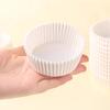 Yousheng 1 Set Muffin Cup Food Grade Waterproof Oilproof Non-stick White Mini Cupcake Paper Liner Dessert Baking Tool Kitchen Gadget