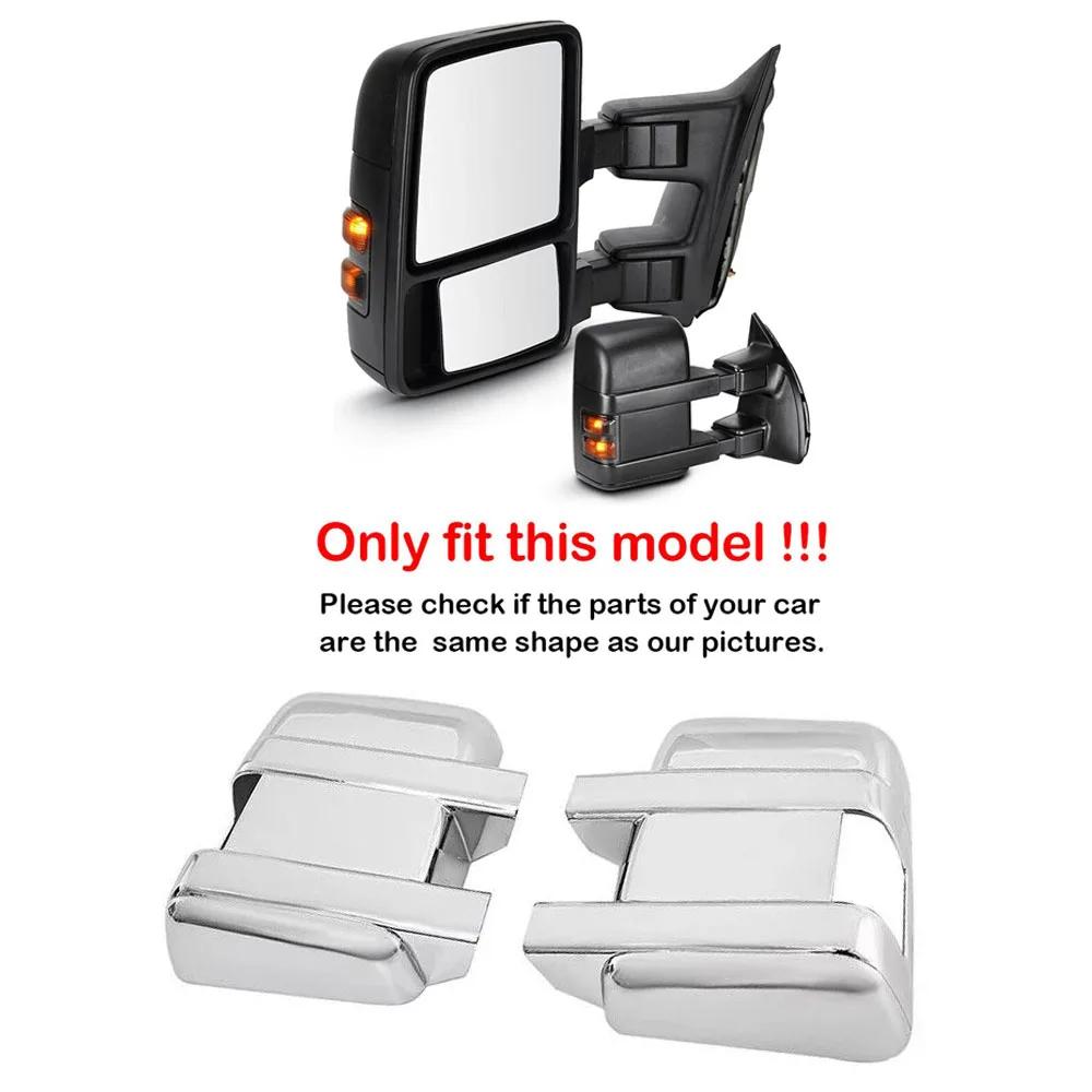 Для Ford F250 F350 F450 F550 Super Duty 2008-2016 Наклейка Крышка бокового зеркала заднего вида Накладка крыла Внешний корпус заднего вида Отделка