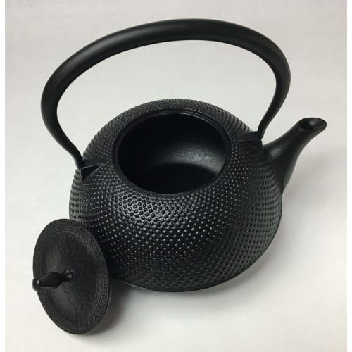 Tonami Shoten Nambu Iron Kettle, Flat, Arare, IH Compatible (Black), 1.5L, 1999-11