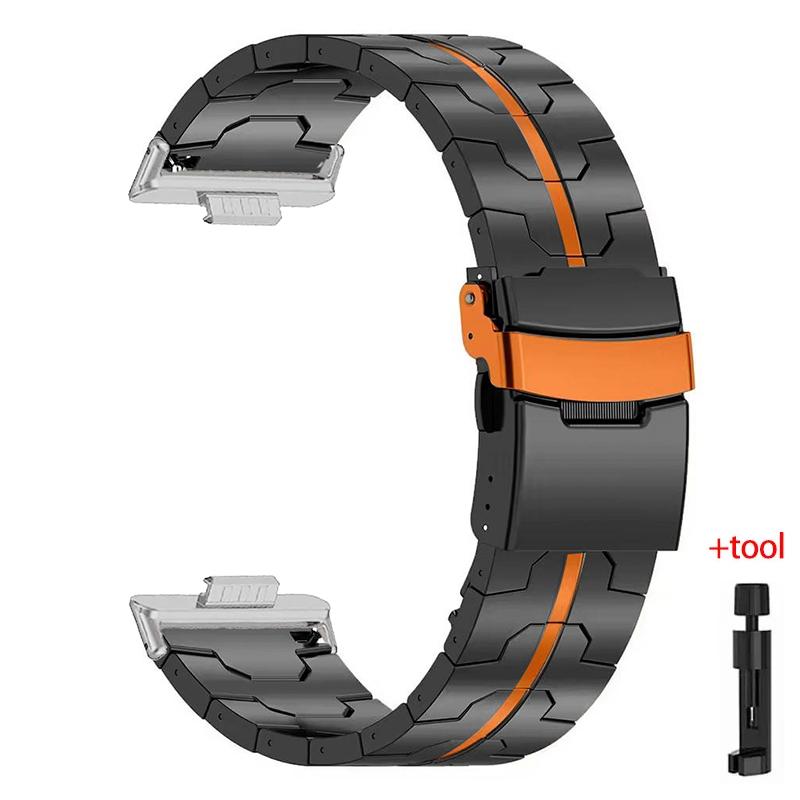 Роскошный ремешок из нержавеющей стали для Huawei Watch Fit 3/4/4 pro Титановый ремешок-браслет для Huawei Fit3/Fit2/Fit1 Металлический браслет