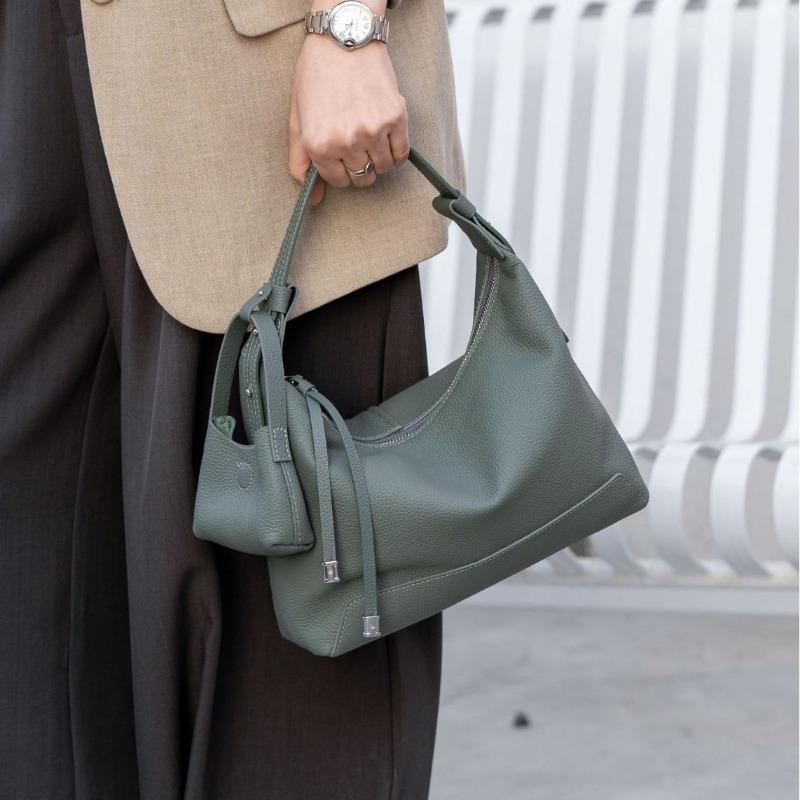 Женская сумка из коровьей кожи на одно плечо с большой вместимостью через плечо для пельменей, модная и простая сумка для покупок