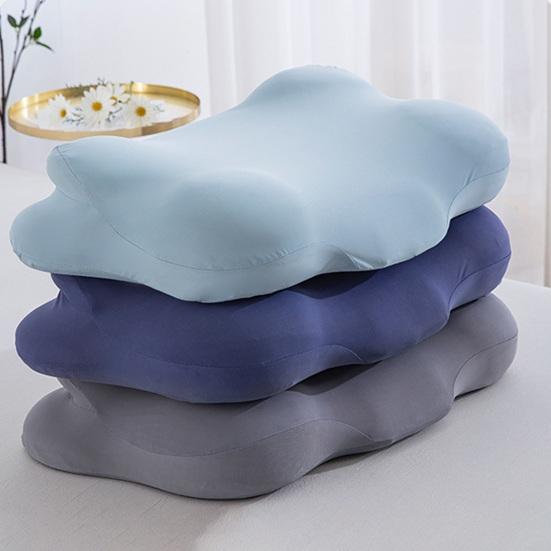 Эргономичная подушка для сна из пены с эффектом памяти, подушка-облако с контурным дизайном, подушка с двойной высотой для поддержки шеи с туннелями для рук для спящих на боку, спине, животе